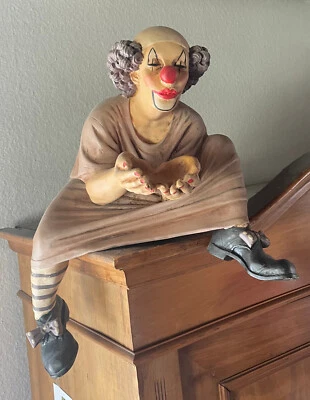 clown figur deko Von Jun Asilo signiert 1995 Original Sammelstück sehr schön  - Bild 1 von 4