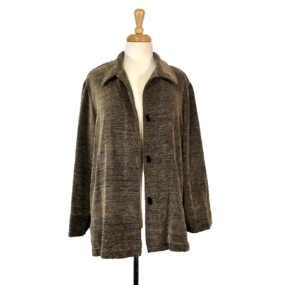 Chaqueta Sag Harbor De Colección Marrón Claro Talla 16 Abotonada Foto 1 de 4