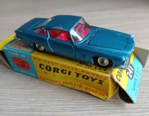 Corgi Toys 241 Ghia L.6.4 Blue Model - Original with Original Box - Picture 1 of 14