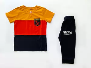 Toddler Kids Boys 2 Pcs Outwear Set T Shirt & 3/4 Pants Toddler Play wear 4T - Picture 1 of 1