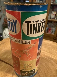 VINTAGE TINKERTOY EDUCATIONAL MASTER BUILDER SET! - Picture 1 of 7
