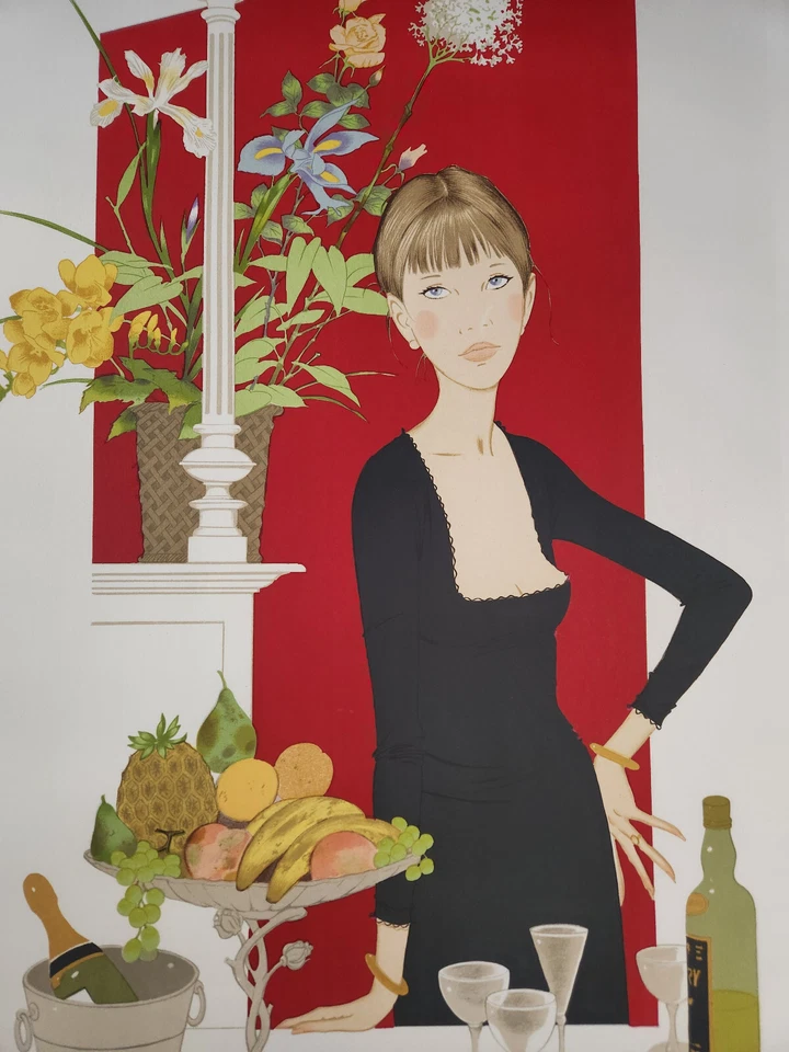 Vintage Philippe Henri Noyer (1980) -Femme Chez Maxim Signed Lithograph 207/325 - Image 1 of 4