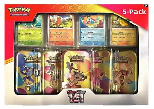 Pokémon Escarlata y Violeta 151 Costco 5 Mini Paquete de Lata (Tin Art Mary Vary) - Imagen 1 de 1