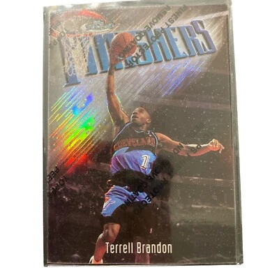 1997-98 Topps Finest Terrell Brandon #122 SILVER REFRACTOR 0645/1090 - Image 1 of 3