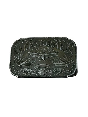 Barnstormers State Fair Vintage Años 70 Hebilla de Cinturón Lewis Chicago Hebilla de Avión Foto 1 de 4