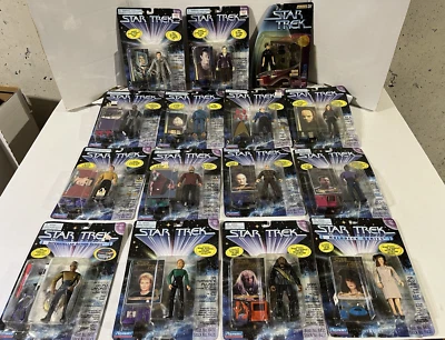 LOTE DE 20 FIGURAS PLAYMATES STAR TREK STTNG ESPACIO PROFUNDO NUEVO PICARD KIRK $5 EH Foto 1 de 4
