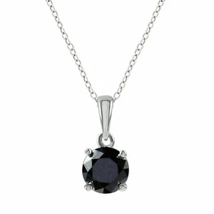 2Ct Round Cut Diamond Solitaire Wedding Pendant Necklace 14k White Gold Finish - Picture 1 of 3