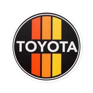 Retro TOYOTA Aufkleber runde Sticker, Indoor\Outdoor - Bild 1 von 16