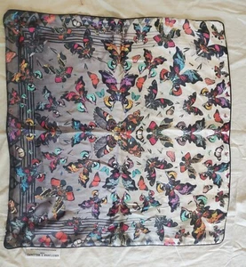 KRISTJANA WILLIAMS STUDIO Pillow Cover Double Sided Butterflies 100% Silk Zipper - Picture 1 of 6