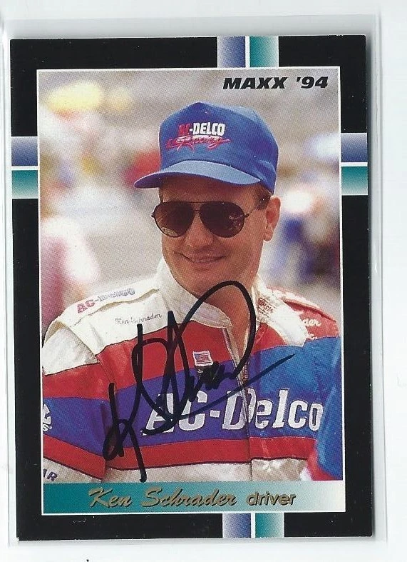 Ken Schrader Signed 1994 MAXX Card #256   NASCAR - Image 1 of 1