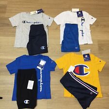 Boys toddler CHAMPION 2 piece outfit sets shirts shorts all sizes colors