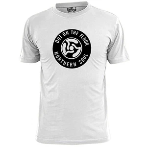 T-shirt uomo fuori sul pavimento V2 Northern Soul Wigan Casino - Foto 1 di 2