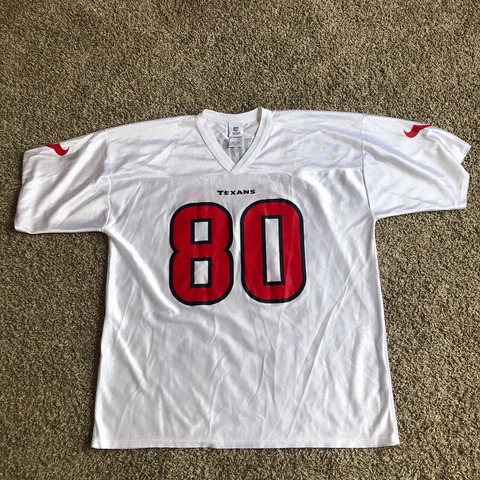 Houston Texans A JOHNSON #80 NFL Mens Jersey Extra Large Football Lightweight Cover