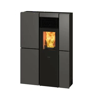Stufa a pellet canalizzata Slim Ravelli Olivia Steel 8kW in acciaio verniciato - Bild 1 von 1