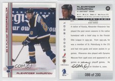 2000-01 ITG Be A Player Memorabilia Ruby /200 Alexander Khavanov #455 Rookie RC