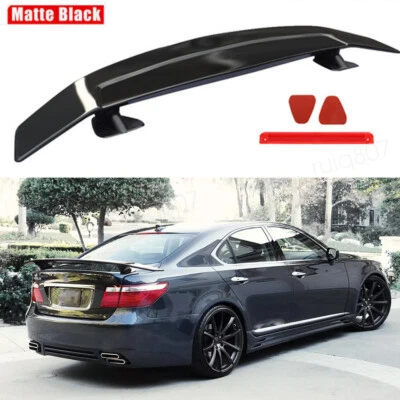 46" Rear Trunk Spoiler Wing Adjustable GT-Style Matte Black For Lexus LS460 Foto 1 de 4