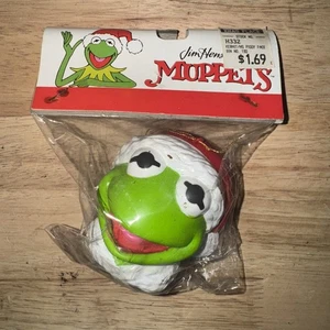 Vintage Jim Hensons Muppets Kermit Christmas Ornament. New In Package - Picture 1 of 8
