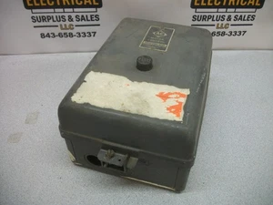 SQUARE D ENCL MOTOR STARTER 8536CG24 220VCOIL 3PH 600V 7.5HP - Picture 1 of 3