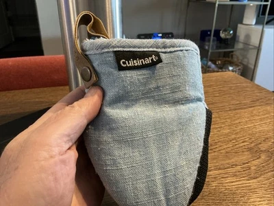 CUISINART MINI GUANTES HORNO AZUL CLARO ALGODÓN SILICONA Foto 1 de 4