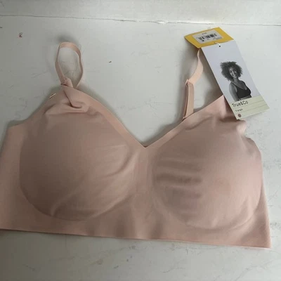 True & Co женщин бюстгальтер беспроводной размер L съемный подушечка новый маленький пятно читать - Изображение 1 из 4