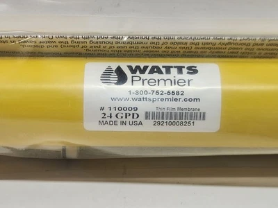 GENUINE SEALED WATTS PREMIER 24 GPD RO REVERSE OSMOSIS MEMBRANE 110009 - Image 1 of 4