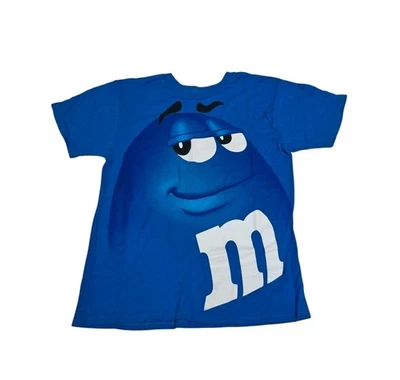 Blue M&Ms T Shirt Size Medium Mars Candy Chocolate 2016 Promo  - Image 1 of 4