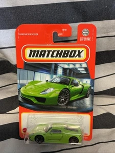 Matchbox Porsche 918 Spyder verde lima 1/64 MBX 2024 - Imagen 1 de 3