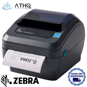 Zebra GX420D Direct Thermal Barcode Label Printer USB Ethernet GX42-202410-000 - Picture 1 of 11