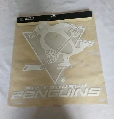 Calcomanía troquelada Pittsburgh Penguins NHL hockey 18"x18" con embalaje original  Foto 1 de 4