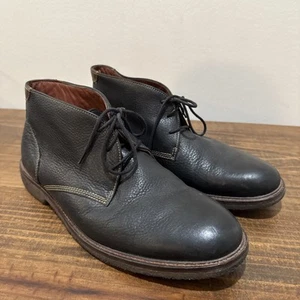 Johnston & Murphy Copeland Chukka Botines Hombre’s 9.5M Cuero Guijarro Negro - Imagen 1 de 12