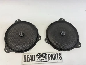Harley nice black Bar & Shield steel 14-23 fairing speaker screens grills covers - Picture 1 of 4