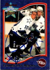 Cameron Mann autographed Hockey Card Peterborough Petes 1998 Bowman CHL Stars #4