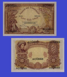 azores 10 mill oro 1905 color marrón uk - reproducción - Imagen 1 de 1