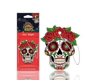 Sugar Skull 3PK Air Freshener Day of the Dead Mexican Holiday Car Room Office - Picture 1 of 2