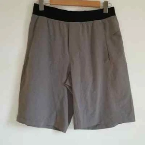 Lululemon Mens Athletic Shorts Drawstring Waist Black Gray Size Medium M - Picture 1 of 6