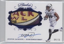 2018 Flawless Collegiate Sapphire /15 Justin Jackson RPA Rookie Patch Auto RC