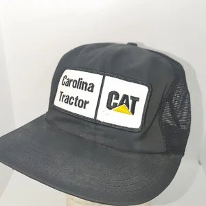 Vintage CAT Carolina Tractor Snapback Hat Tonkin Mesh Trucker Cap USA Made - Bild 1 von 8