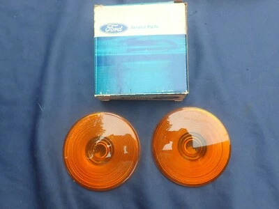 Camión Ford 1963-66, lentes de luz de estacionamiento ámbar Bronco, par, ¡nuevo en stock! C3TZ-13208-B Foto 1 de 3