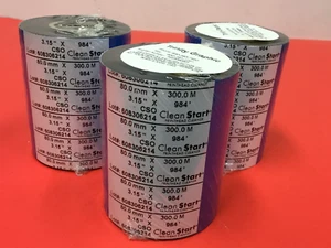 LOTE DE 3 - Impresora Zebra, Cinta de Transferencia Térmica - 80 mm x 300 m (3,15" x 984') - Imagen 1 de 2