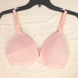 Sujetador de salón Auden ligeramente forrado sin aros para mujer 34C correas ajustables rosa - Imagen 1 de 6