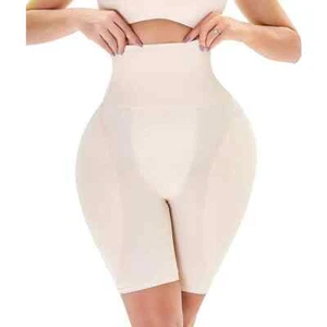 POP CLOSETS Hip Enanching Shapewear Shorts in Beige, Size M - Picture 1 of 2