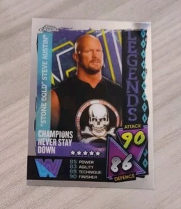 2021 Topps Chrome WWE Slam Attax #141 Stone Cold Steve Austin Wrestling Card - Picture 1 of 2