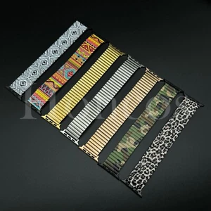 38 40 41 42 44 45 47 49 mm colorido brazalete elástico de expansión para Apple Watch - Imagen 1 de 23