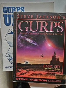 GURPs Core Rule Revised RPG libro juego de rol Steve Jackson 3e y actualización 2e - Imagen 1 de 12