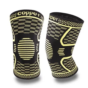 Copper Knee Braces for Men & Women 2 Pack - Copper Knee Compression Sleeve fo... - Picture 1 of 10