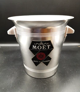 CUBO/REFRIGERADOR DE ALUMINIO MOET & CHANDON CHAMPÁN FRANCÉS VINTAGE - Imagen 1 de 6