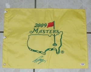 RYO ISHIKAWA SIGNED AUTO'D 2009 MASTERS FLAG PSA/DNA COA Q63920 JAPAN PGA TOUR - Picture 1 of 3