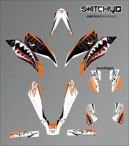 Set Sticker Graphics Kit Decals Spitfire White for Motorcycle 990 Sm Dekor - Picture 1 of 1