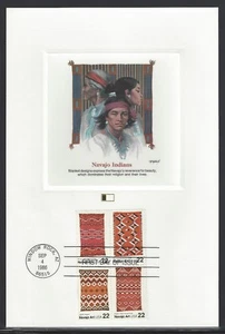 # 2238a (2235-38) NAVAJO INDIANS 1986 Fleetwood First Day Proofcard - Bild 1 von 1