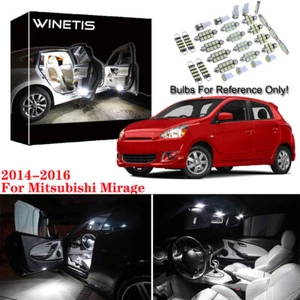 5x Xenon White SMD LED Interior Light Bulbs Kit For 2014-2016 Mitsubishi Mirage - Picture 1 of 12